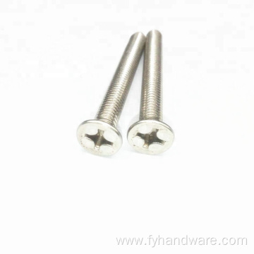 stainless steel Flat head cross machine screws